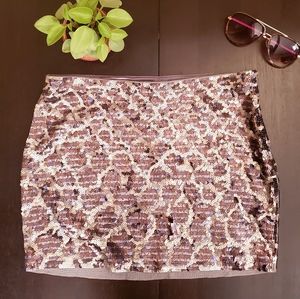 Express sequin skirt